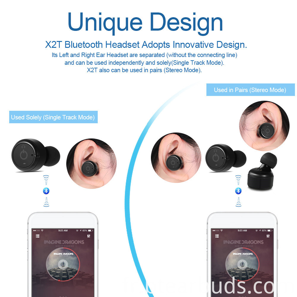 Écouteur sans fil Bluetooth2 Wireless Bluetooth Earphone2
